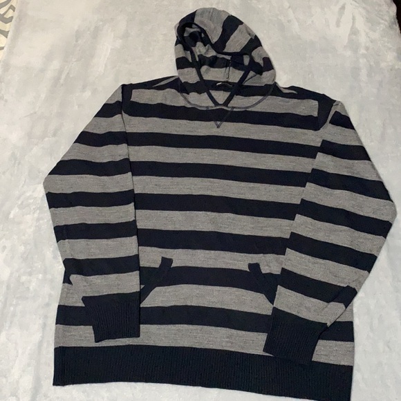 Paper Denim & Cloth Striped Hooded Sweater Size XL - Picture 4 of 11